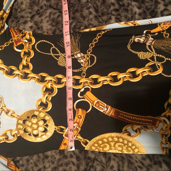 Chain print stretchy dress - Picture 5 of 6